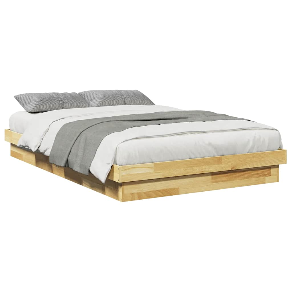 Bedframe zonder matras 120x190 cm massief hout eiken