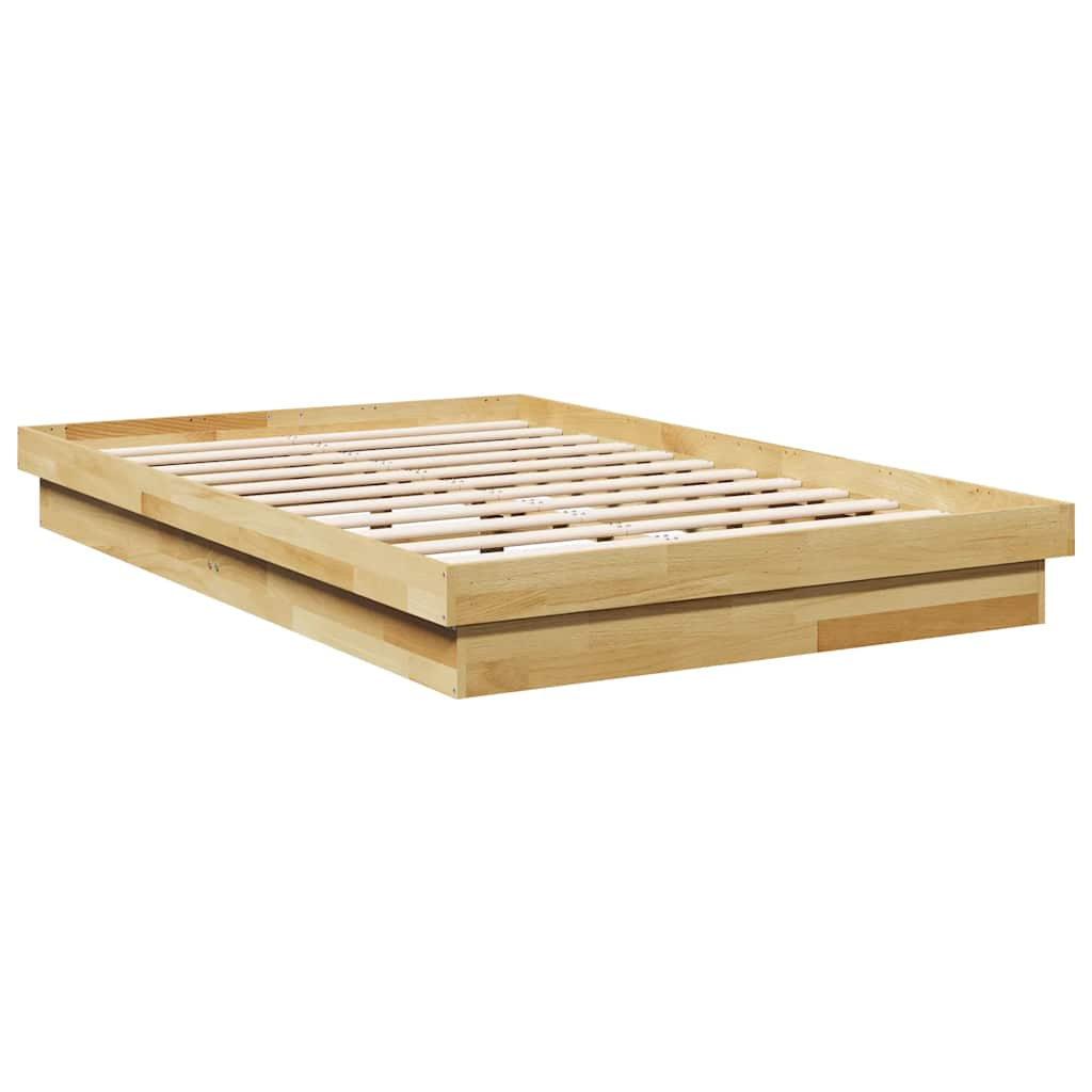 Bedframe zonder matras 120x190 cm massief hout eiken