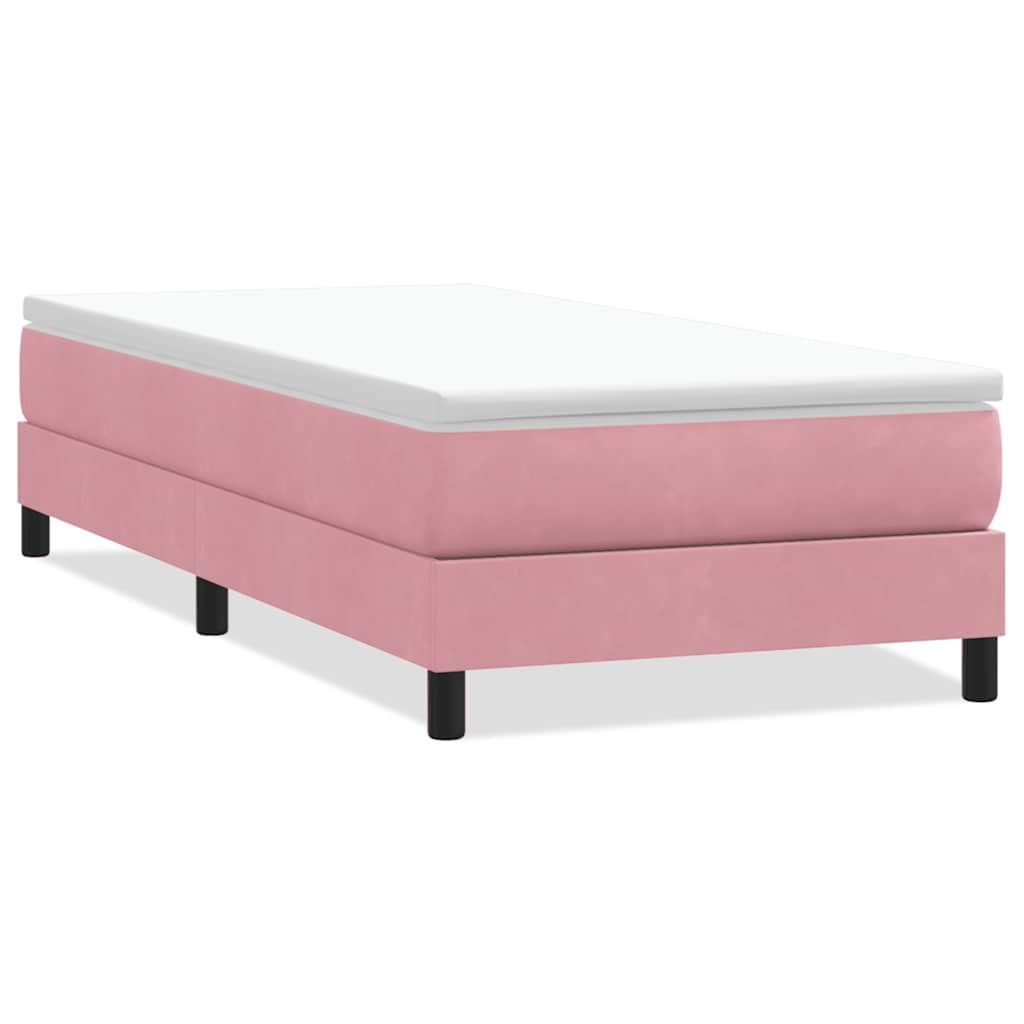 Boxspring zonder matras fluweel roze 80x210 cm