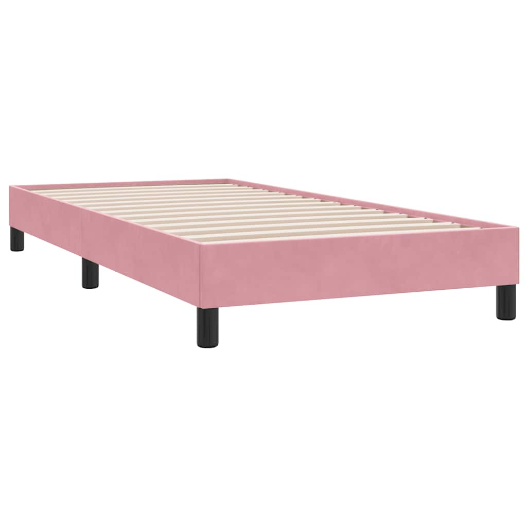 Boxspring zonder matras fluweel roze 80x210 cm