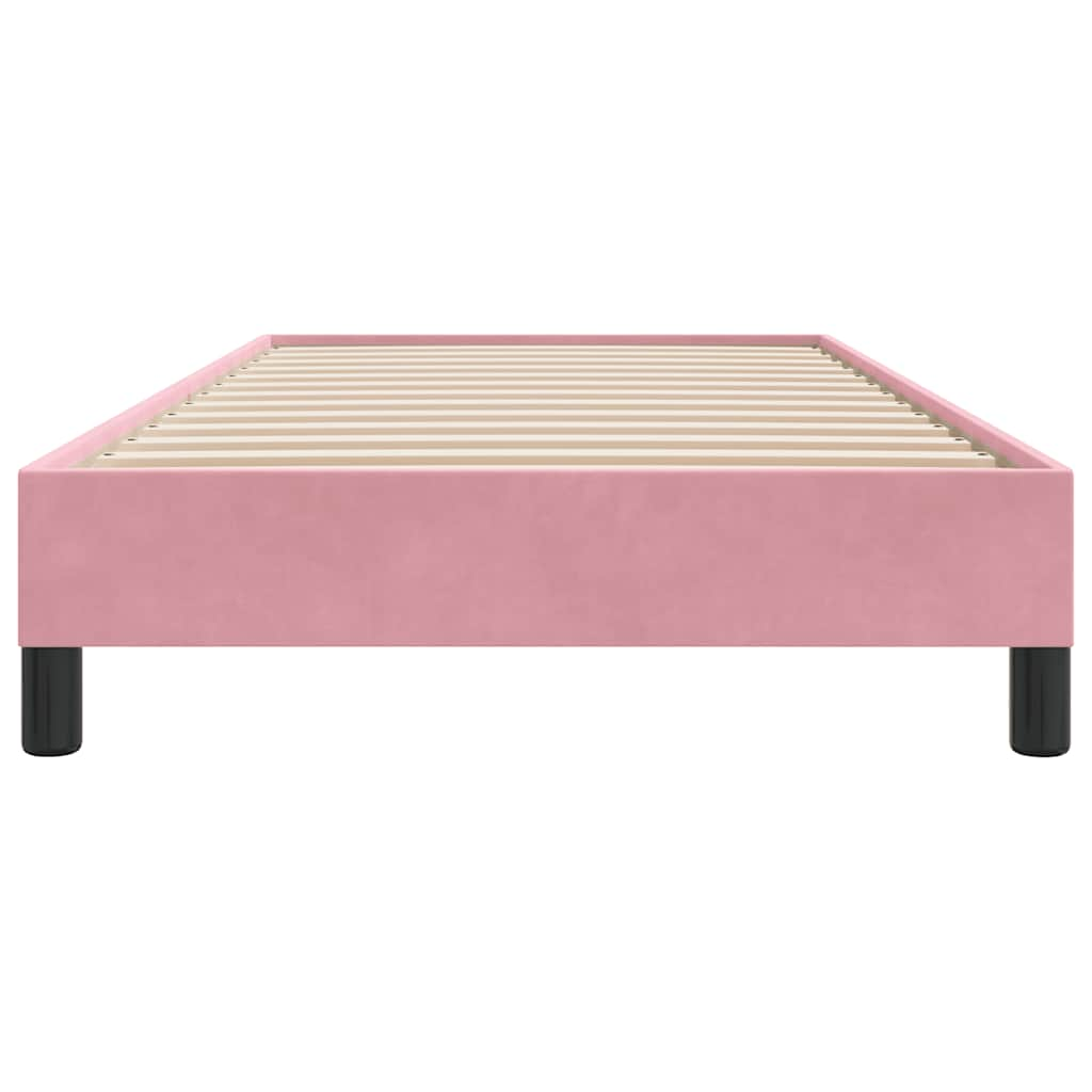 Boxspring zonder matras fluweel roze 80x210 cm