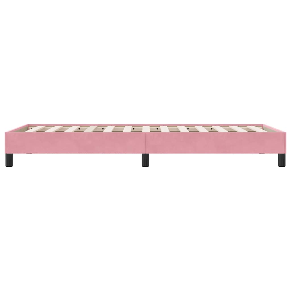 Boxspring zonder matras fluweel roze 80x210 cm