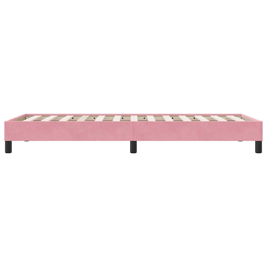 Boxspring zonder matras fluweel roze 100x210 cm