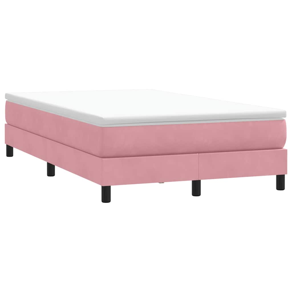 Boxspring zonder matras fluweel roze 120x210 cm