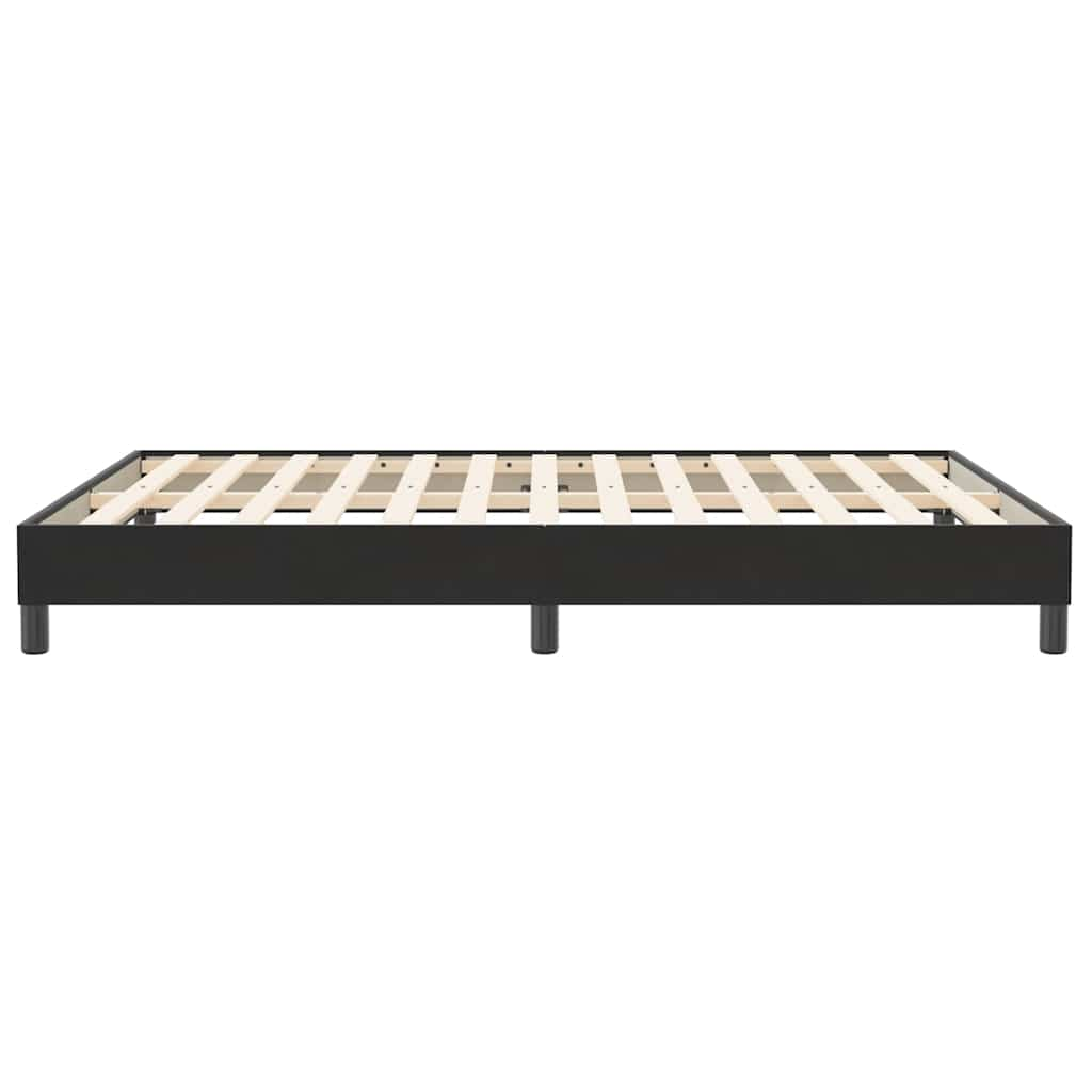 Boxspring zonder matras fluweel zwart 140x210 cm