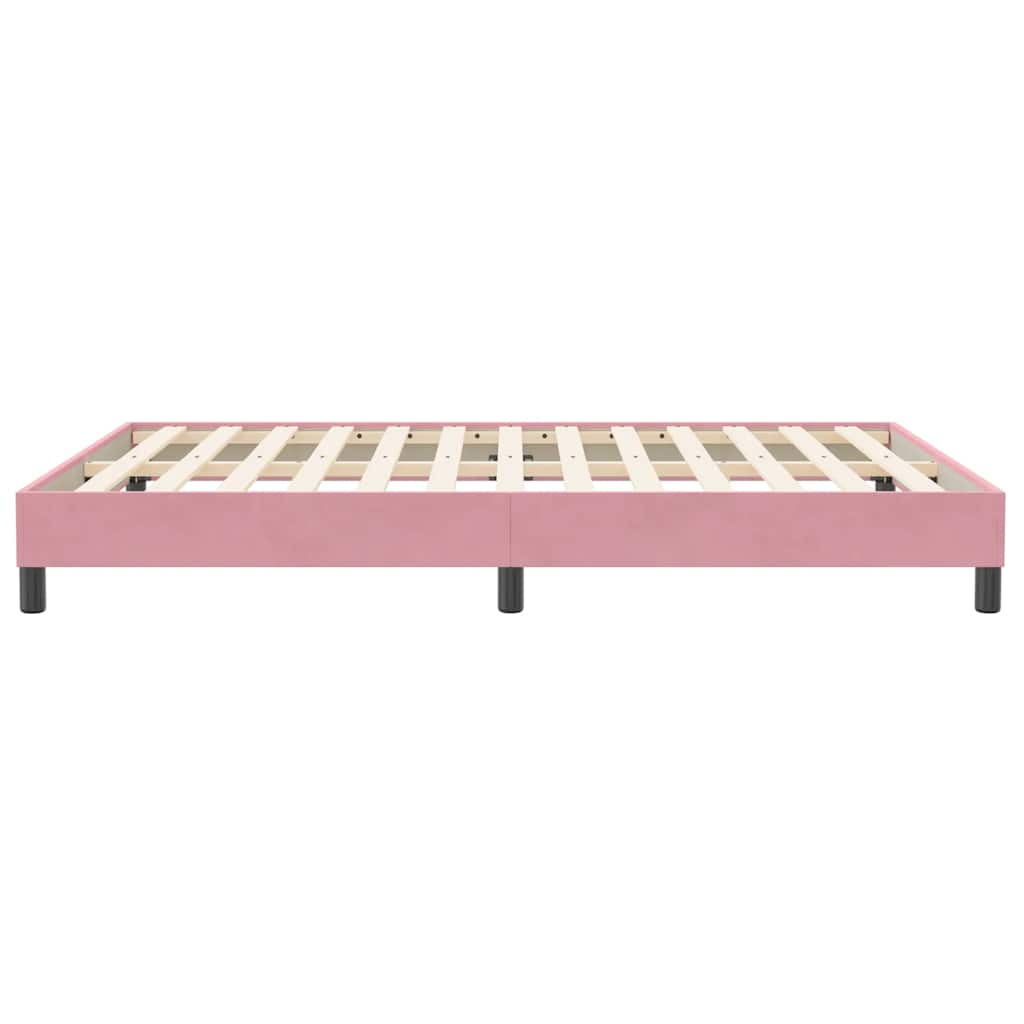 Boxspring zonder matras fluweel roze 140x210 cm