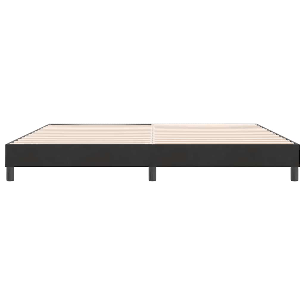 Boxspring zonder matras fluweel zwart 180x210 cm