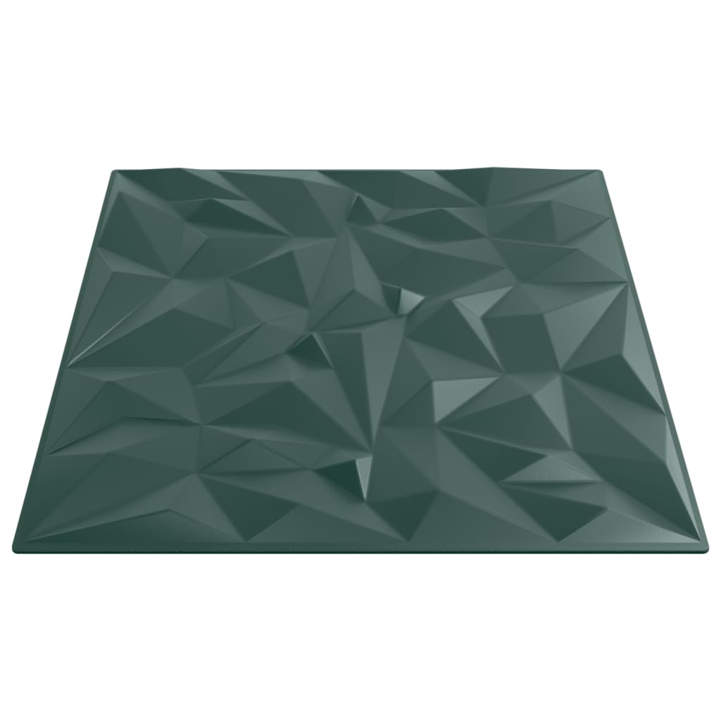 48 st Wandpanelen amethist 12 m² 50x50 cm XPS groen