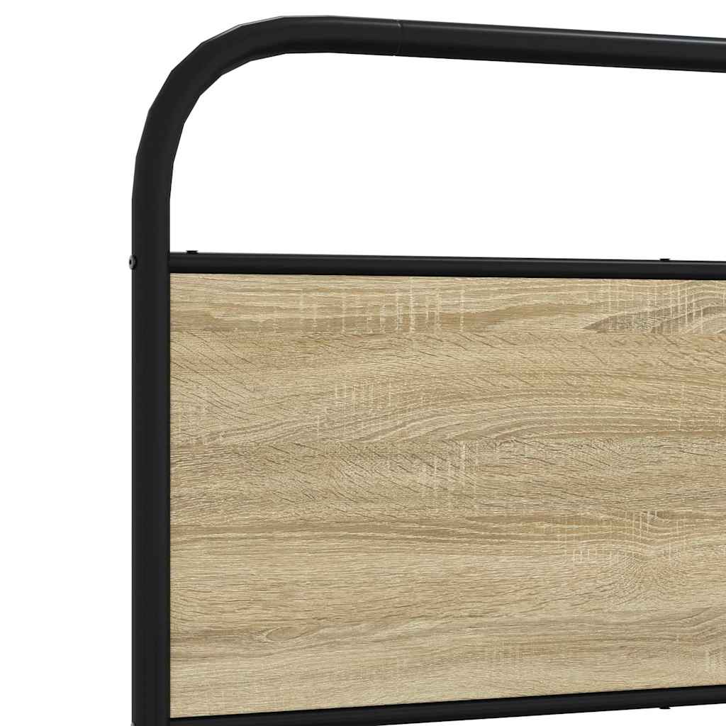 Bedframe zonder matras bewerkt hout sonoma eikenkleur 140x190cm