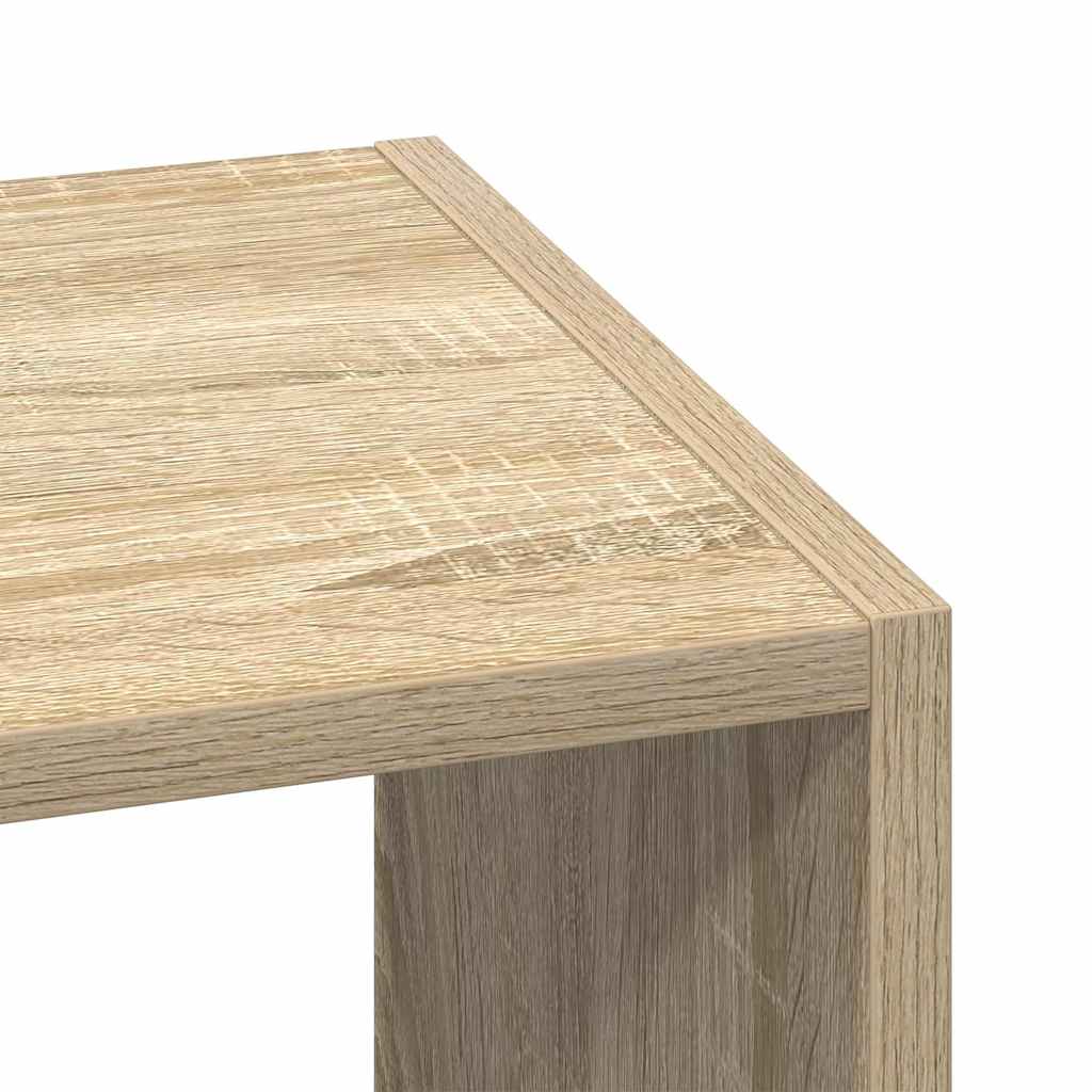 Boekenkasten 2 st 30x30x80 cm bewerkt hout sonoma eiken