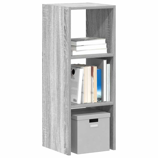 Boekenkast stapelbaar 30x30x80 cm bewerkt hout grijs sonoma