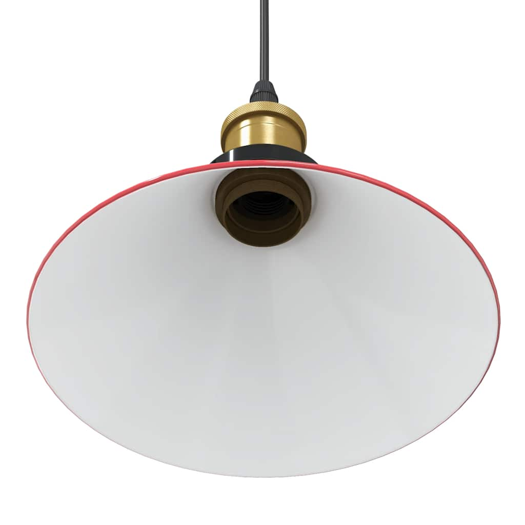 Hanglamp in hoogte verstelbaar E27 Ø22 cm metaal glanzend rood