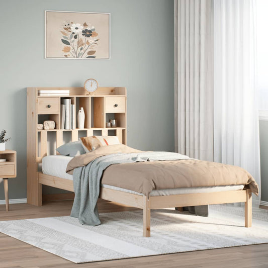 Bed met boekenkast zonder matras massief grenenhout 90x190 cm Bedden & bedframes | Creëer jouw Trendy Thuis | Gratis bezorgd & Retour | Trendy.nl