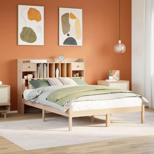 Bed met boekenkast zonder matras massief grenenhout 140x190 cm Bedden & bedframes | Creëer jouw Trendy Thuis | Gratis bezorgd & Retour | Trendy.nl