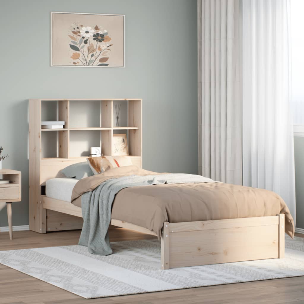 Bed met boekenkast zonder matras massief grenenhout 90x190 cm Bedden & bedframes | Creëer jouw Trendy Thuis | Gratis bezorgd & Retour | Trendy.nl