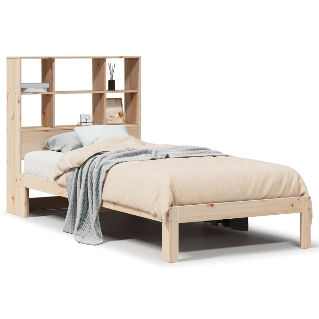 Bed met boekenkast zonder matras massief grenenhout 90x190 cm Bedden & bedframes | Creëer jouw Trendy Thuis | Gratis bezorgd & Retour | Trendy.nl