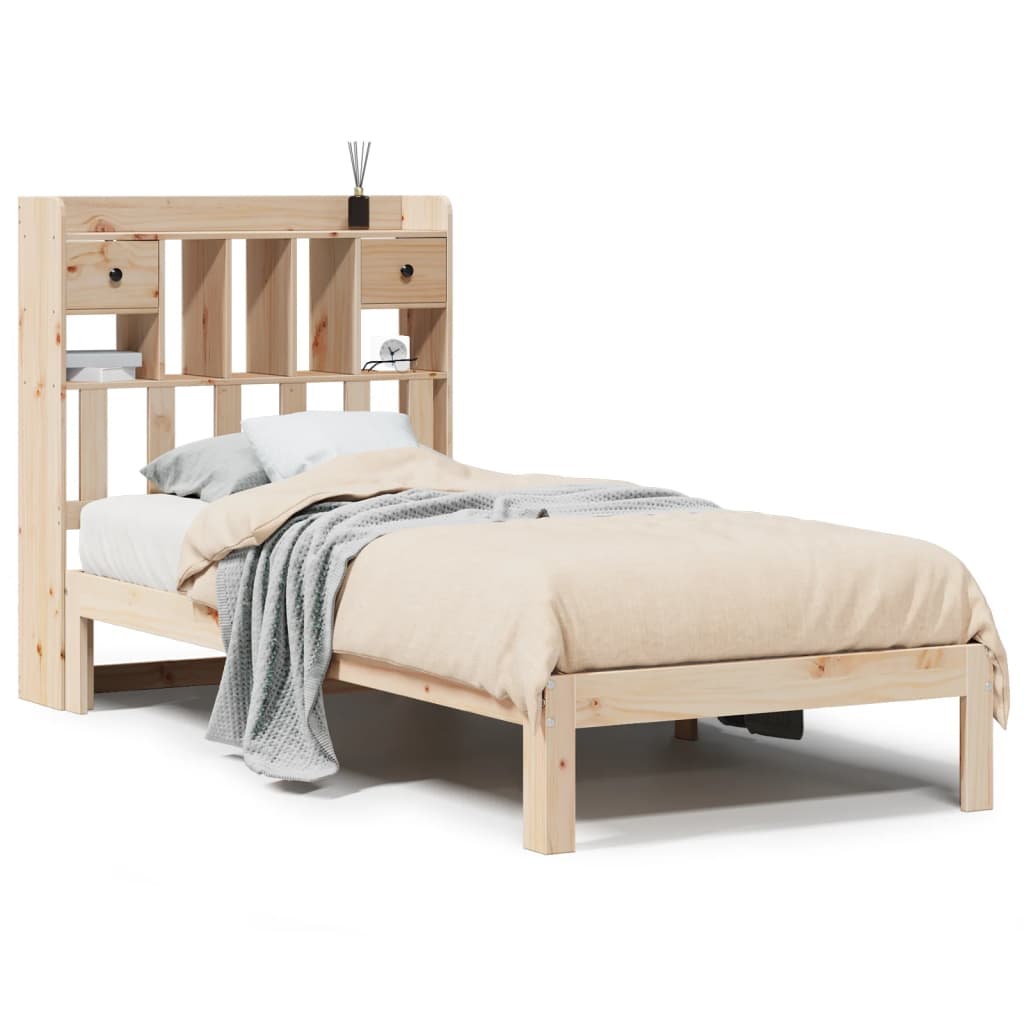 Bed met boekenkast zonder matras massief grenenhout 90x190 cm Bedden & bedframes | Creëer jouw Trendy Thuis | Gratis bezorgd & Retour | Trendy.nl