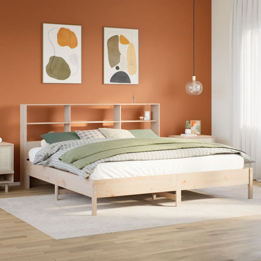 Bed met boekenkast zonder matras massief grenenhout 180x200 cm Bedden & bedframes | Creëer jouw Trendy Thuis | Gratis bezorgd & Retour | Trendy.nl