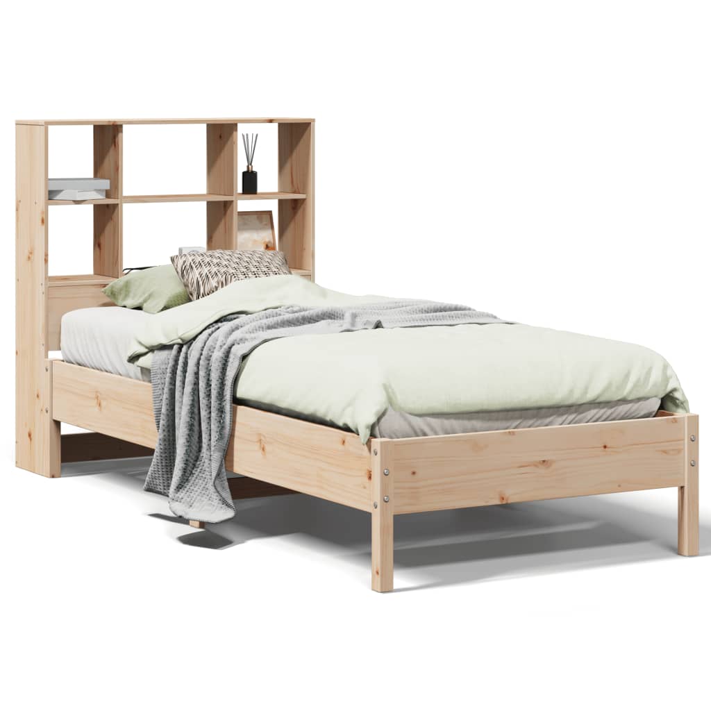 Bed met boekenkast zonder matras massief grenenhout 90x190 cm Bedden & bedframes | Creëer jouw Trendy Thuis | Gratis bezorgd & Retour | Trendy.nl