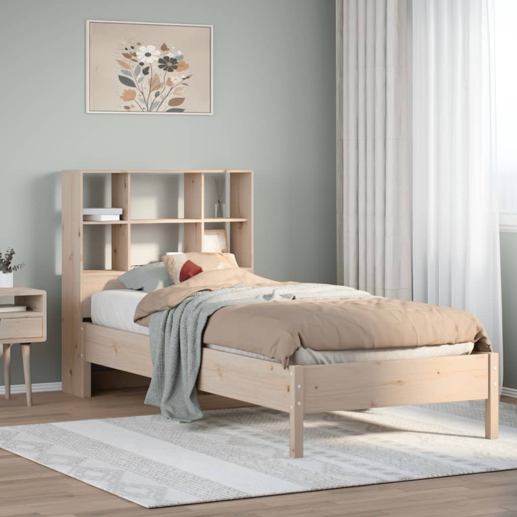 Bed met boekenkast zonder matras massief grenenhout 90x190 cm Bedden & bedframes | Creëer jouw Trendy Thuis | Gratis bezorgd & Retour | Trendy.nl