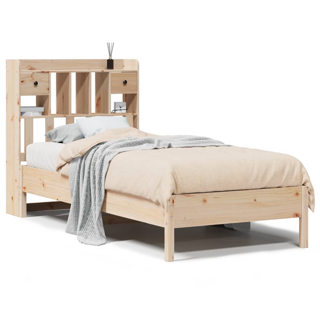 Bed met boekenkast zonder matras massief grenenhout 90x190 cm Bedden & bedframes | Creëer jouw Trendy Thuis | Gratis bezorgd & Retour | Trendy.nl