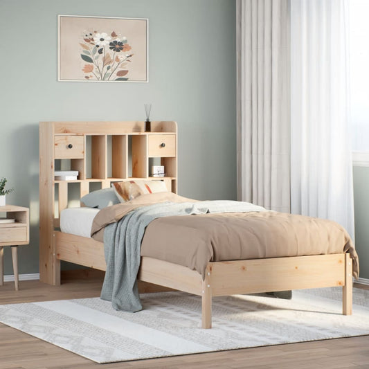 Bed met boekenkast zonder matras massief grenenhout 90x190 cm Bedden & bedframes | Creëer jouw Trendy Thuis | Gratis bezorgd & Retour | Trendy.nl