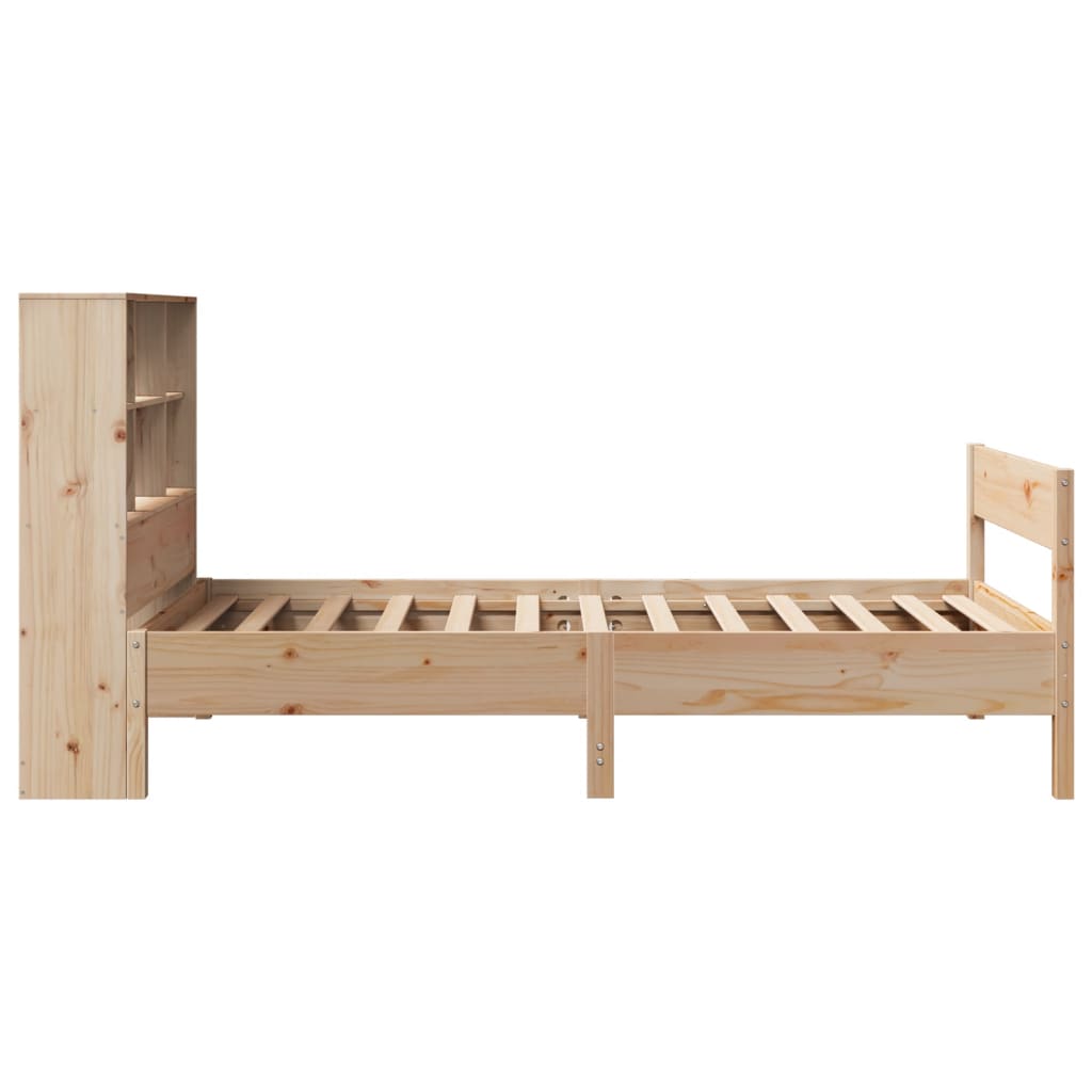 Bed met boekenkast zonder matras massief grenenhout 90x190 cm Bedden & bedframes | Creëer jouw Trendy Thuis | Gratis bezorgd & Retour | Trendy.nl