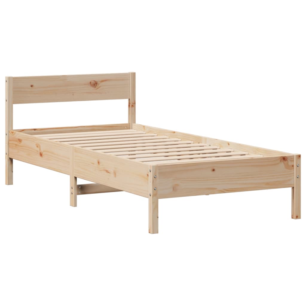 Bed met boekenkast zonder matras massief grenenhout 90x190 cm Bedden & bedframes | Creëer jouw Trendy Thuis | Gratis bezorgd & Retour | Trendy.nl