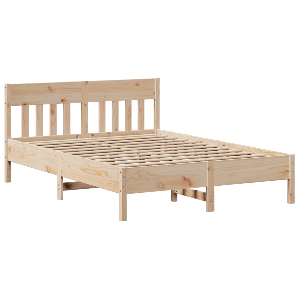 Bedframe zonder matras massief grenenhout 150x200 cm