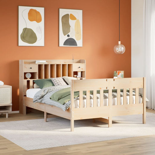 Bedframe zonder matras massief grenenhout 150x200 cm