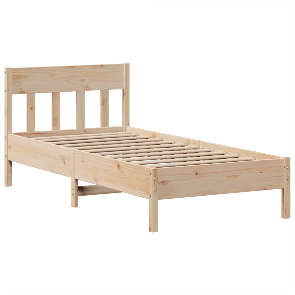 Bedframe zonder matras massief grenenhout 90x200 cm