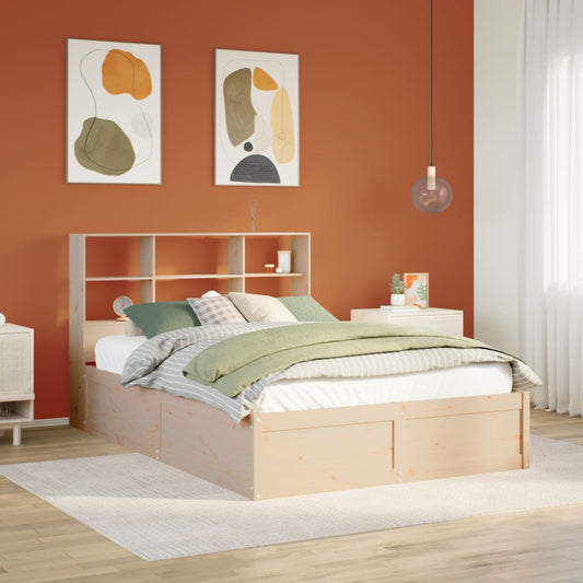 Bedframe zonder matras massief grenenhout 140x190 cm Bedden & bedframes | Creëer jouw Trendy Thuis | Gratis bezorgd & Retour | Trendy.nl