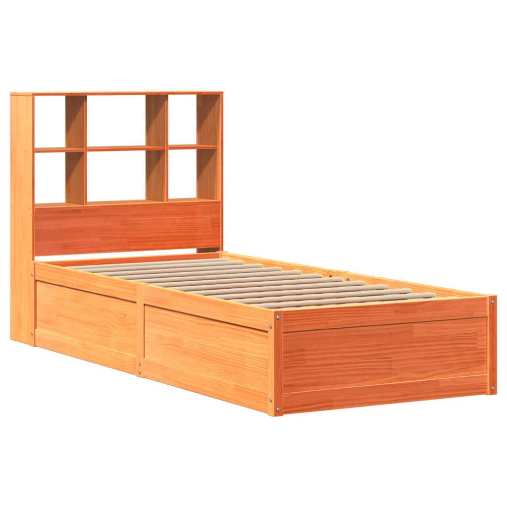 Bedframe zonder matras massief grenenhout wasbruin 90x190 cm Bedden & bedframes | Creëer jouw Trendy Thuis | Gratis bezorgd & Retour | Trendy.nl