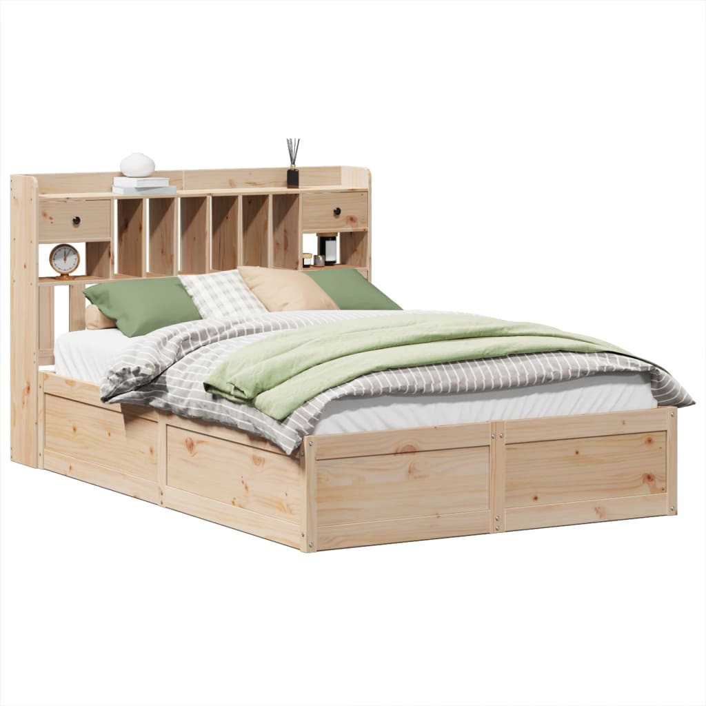 Bedframe zonder matras massief grenenhout 140x190 cm Bedden & bedframes | Creëer jouw Trendy Thuis | Gratis bezorgd & Retour | Trendy.nl