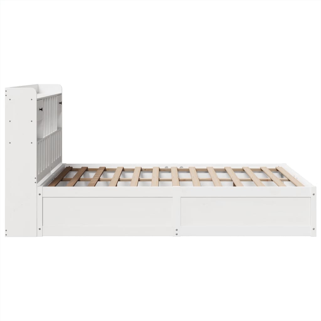 Bedframe zonder matras massief grenenhout wit 140x190 cm Bedden & bedframes | Creëer jouw Trendy Thuis | Gratis bezorgd & Retour | Trendy.nl