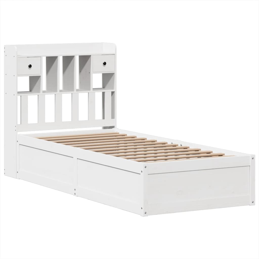 Bedframe zonder matras massief grenenhout wit 90x190 cm Bedden & bedframes | Creëer jouw Trendy Thuis | Gratis bezorgd & Retour | Trendy.nl