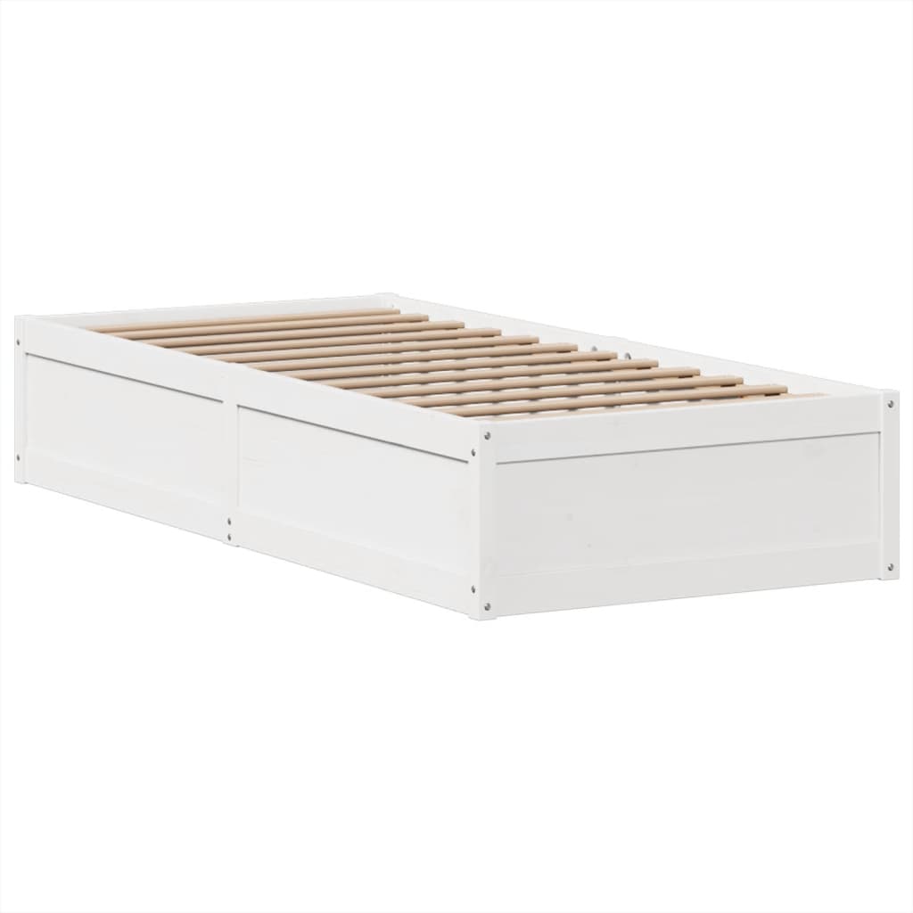 Bedframe zonder matras massief grenenhout wit 90x190 cm Bedden & bedframes | Creëer jouw Trendy Thuis | Gratis bezorgd & Retour | Trendy.nl