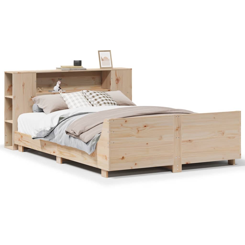 Bedframe zonder matras massief grenenhout 135x190 cm