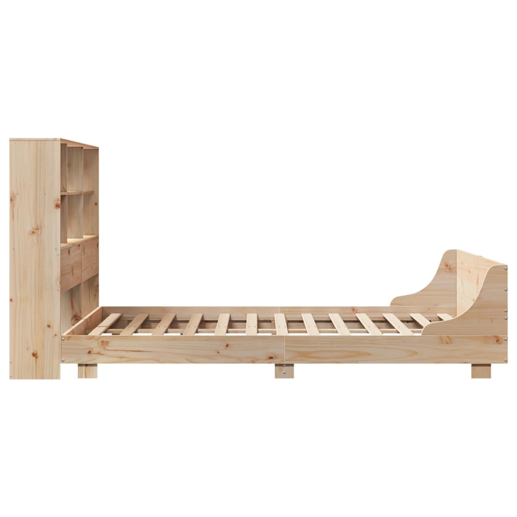 Bedframe zonder matras massief grenenhout 140x190 cm