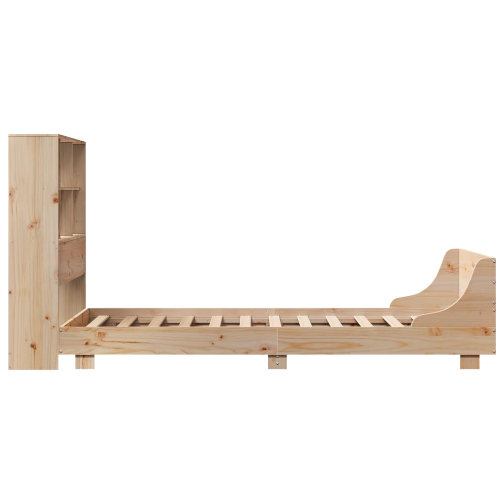 Bedframe zonder matras massief grenenhout 75x190 cm