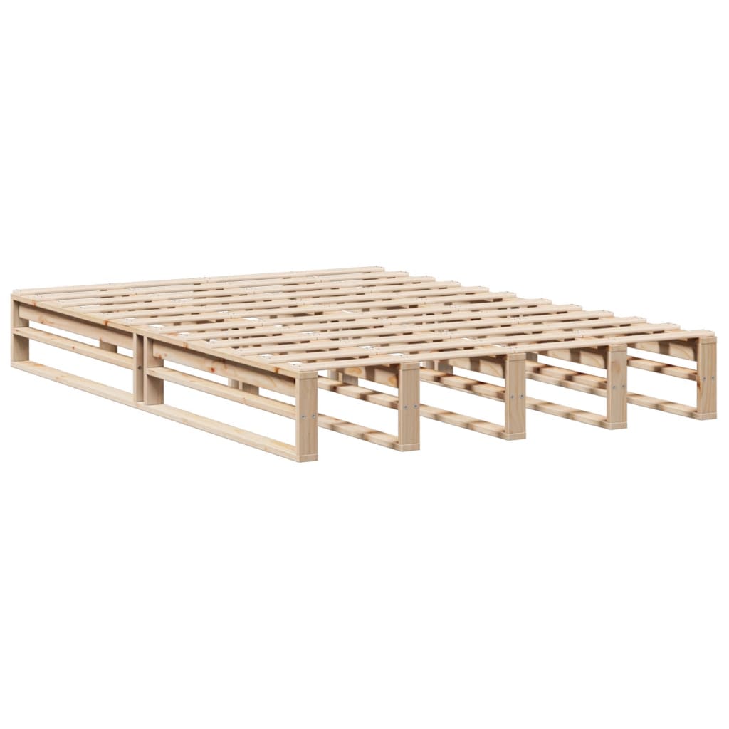 Bed met boekenkast zonder matras massief hout 150x200 cm Bedden & bedframes | Creëer jouw Trendy Thuis | Gratis bezorgd & Retour | Trendy.nl