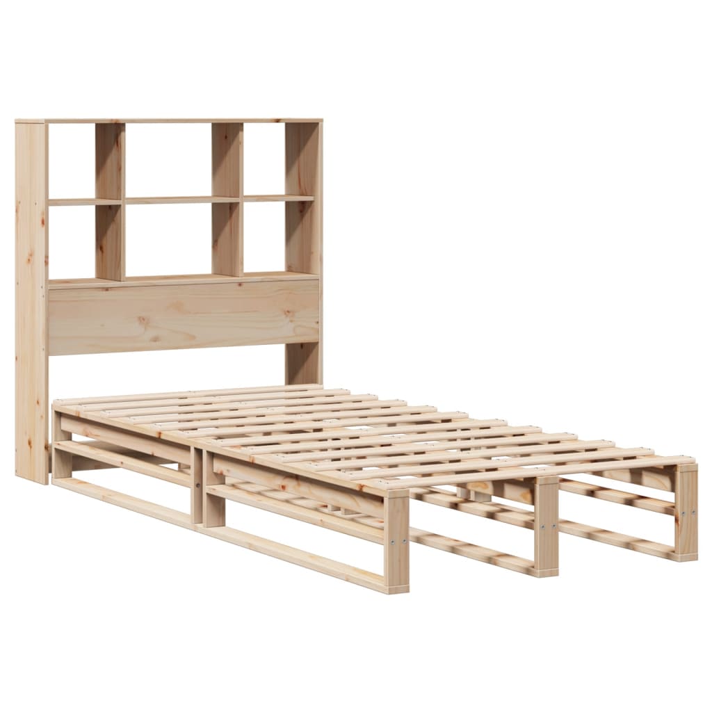 Bed met boekenkast zonder matras massief hout 90x190 cm Bedden & bedframes | Creëer jouw Trendy Thuis | Gratis bezorgd & Retour | Trendy.nl