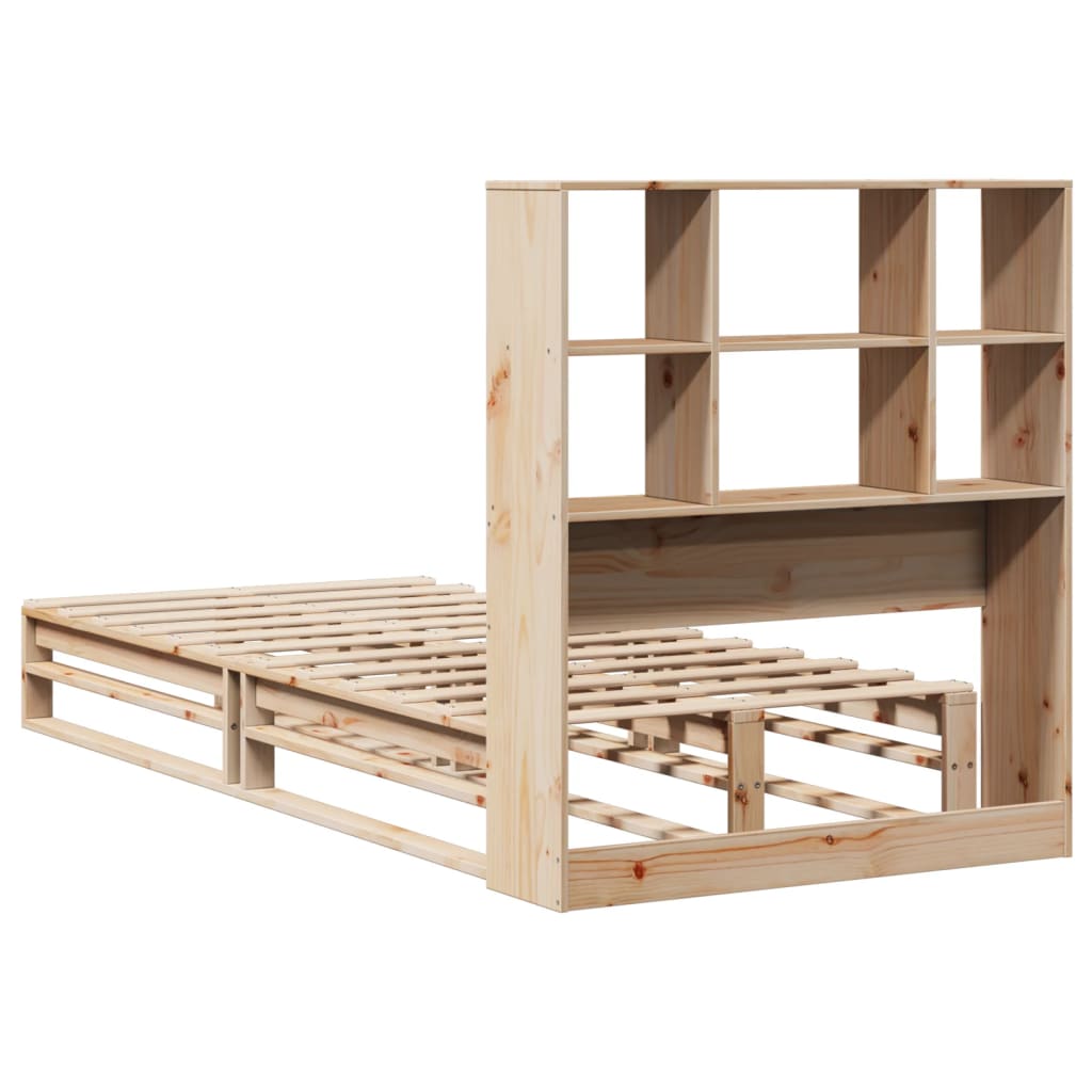 Bed met boekenkast zonder matras massief hout 90x190 cm Bedden & bedframes | Creëer jouw Trendy Thuis | Gratis bezorgd & Retour | Trendy.nl