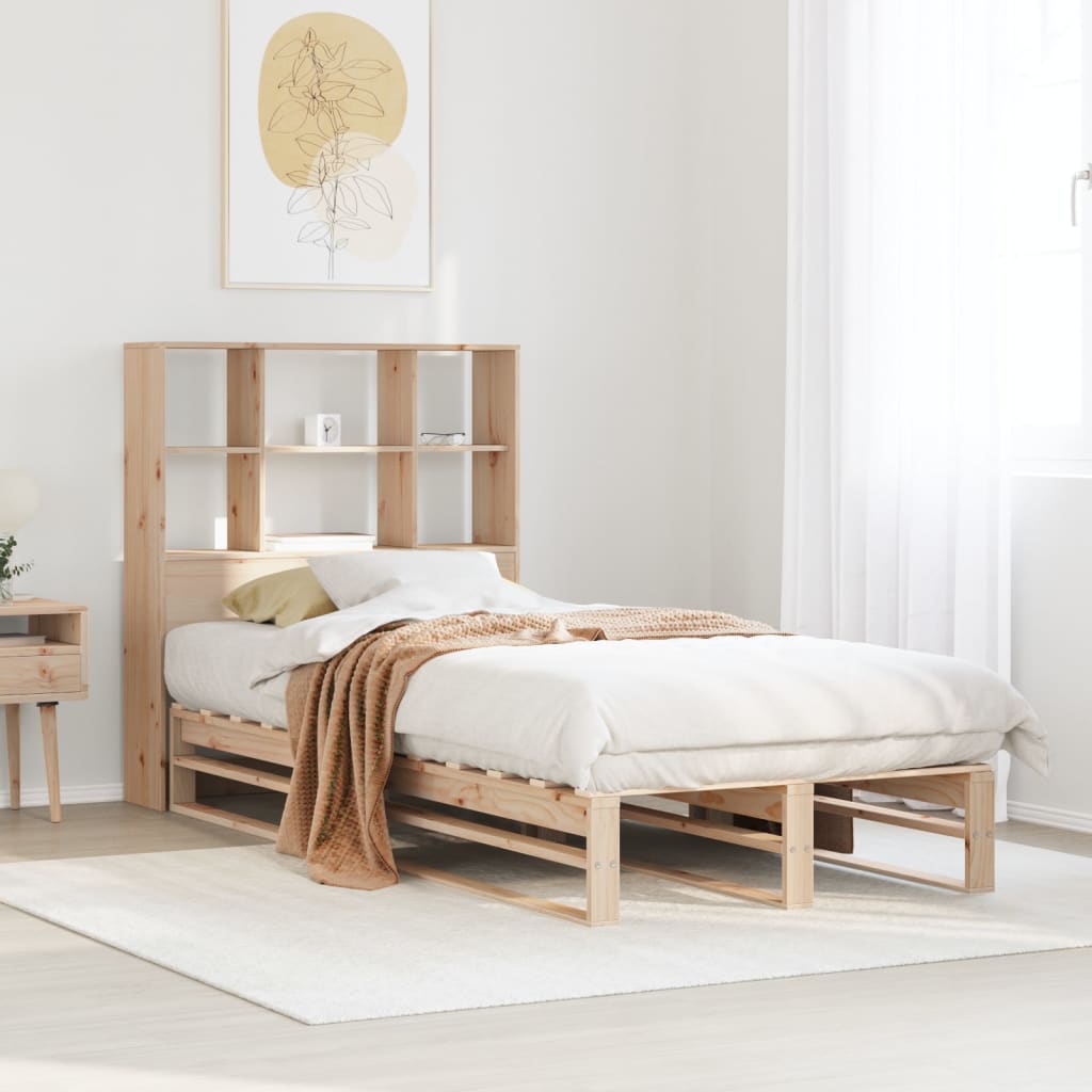 Bed met boekenkast zonder matras massief hout 90x190 cm Bedden & bedframes | Creëer jouw Trendy Thuis | Gratis bezorgd & Retour | Trendy.nl