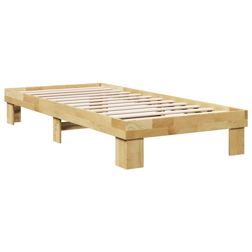 Bedframe zonder matras 90x200 cm massief hout eiken