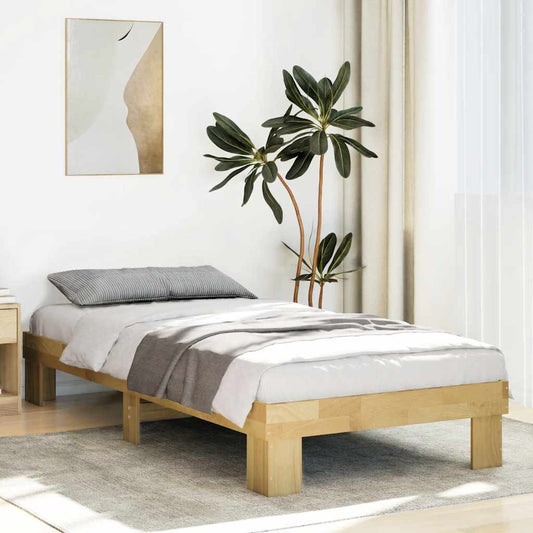 Bedframe zonder matras 90x200 cm massief hout eiken