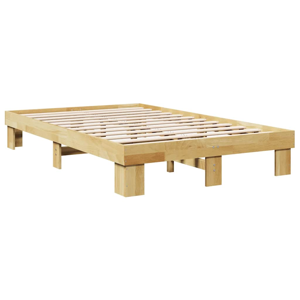 Bedframe zonder matras 120x200 cm massief hout eiken