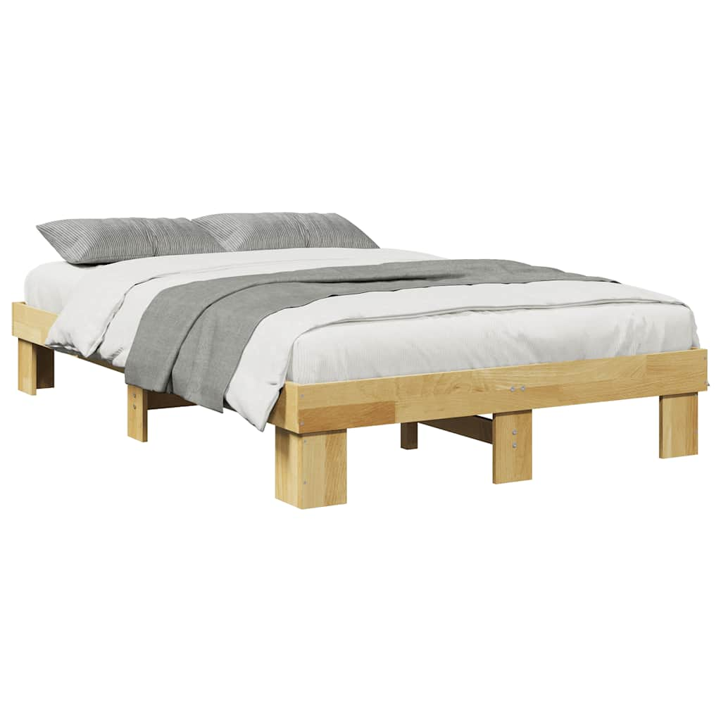 Bedframe zonder matras 120x200 cm massief hout eiken