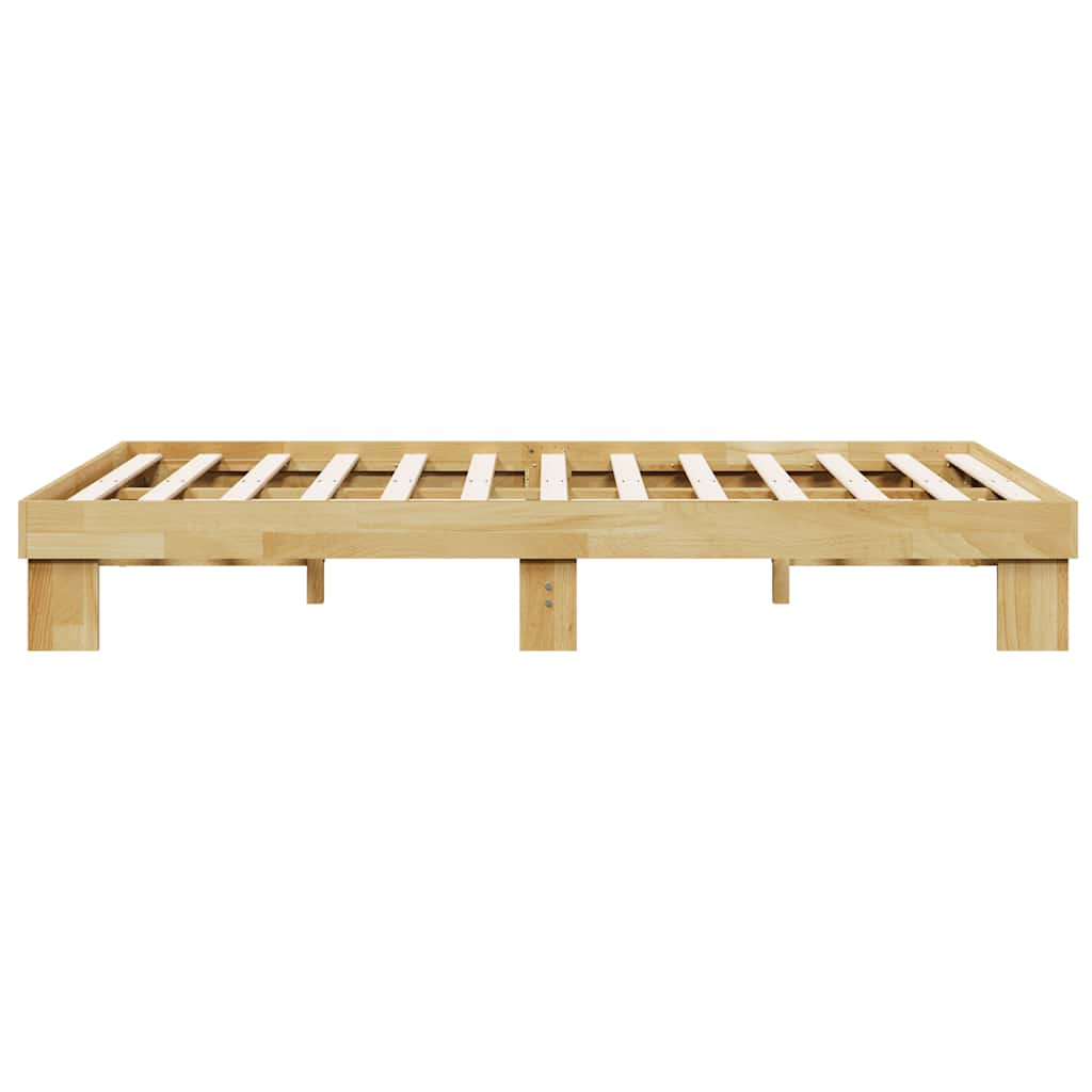 Bedframe zonder matras 120x200 cm massief hout eiken