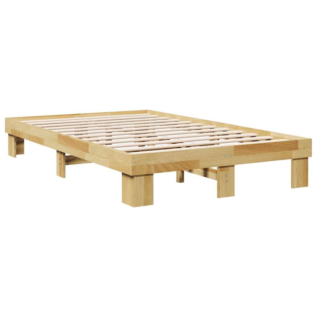 Bedframe zonder matras 120x200 cm massief hout eiken